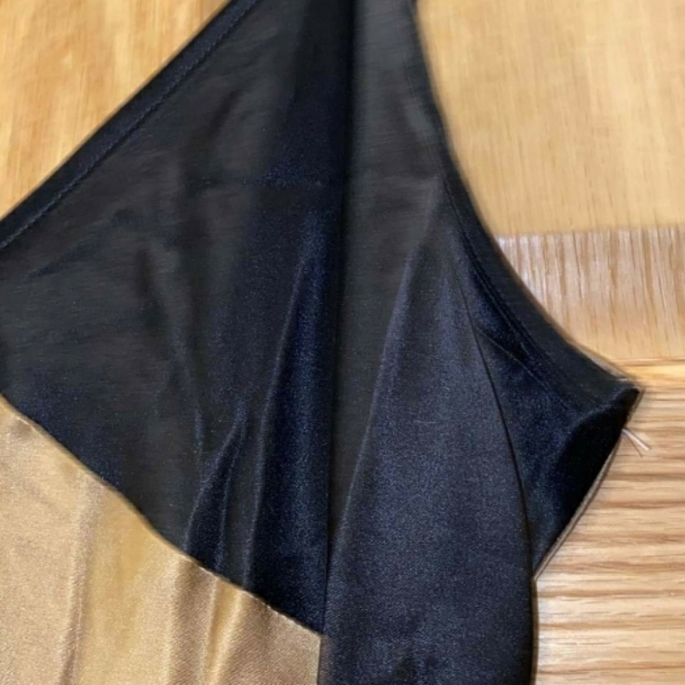 ATM Contrast Detail Silk Satin Slipdress - Picture 6 of 10